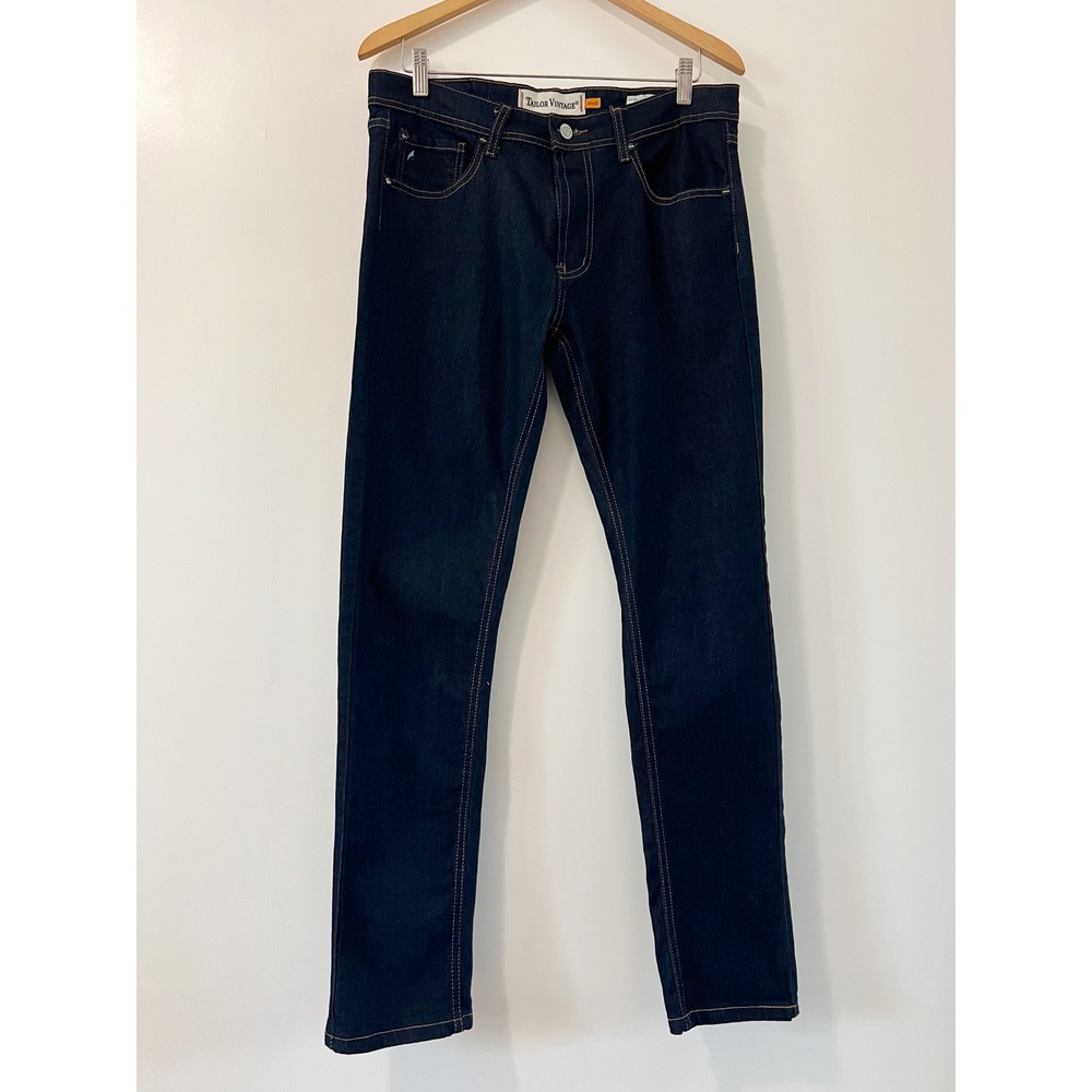 Tailor Vintage Connecticut ORIGINALS Canaan Slim Fit Stretch Waist‎ Jeans 34x32